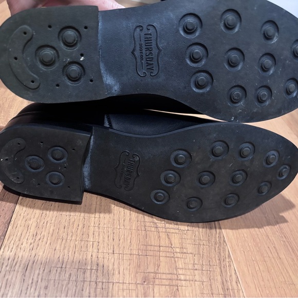 Thursday Duchess Black Leather Ankle Boots - Picture 10 of 12